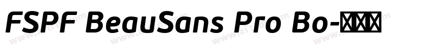 FSPF BeauSans Pro Bo字体转换